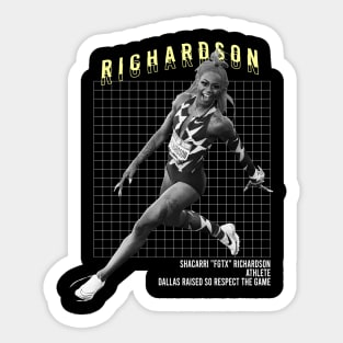 sha'carri richardson american runner fanmade Sticker